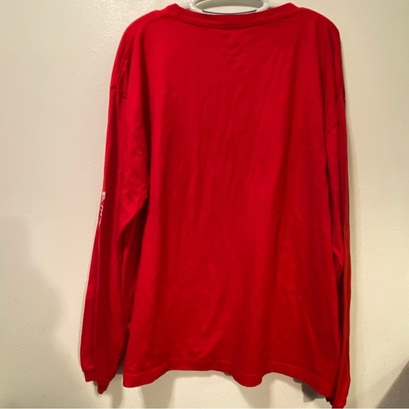 Detroit Red Wings Shirt Mens Size 2XL Long Sleeve Red Pull Over Cotton - Picture 2 of 8